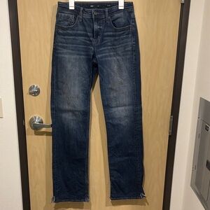 BKE Men's Dark Blue Straight Jeans